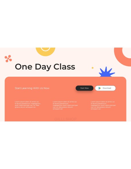 One Day Class Platform powerpoint themes download