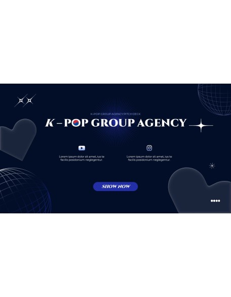 K-POP Boy Group Agency business presentation template