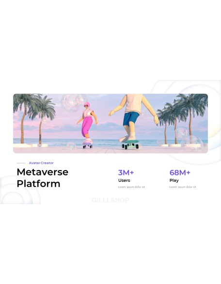 Create New Metaverse Avatar World ppt presentations