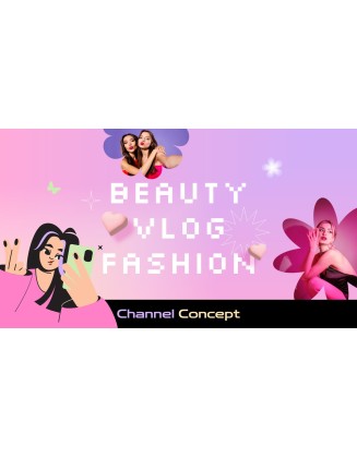 Youtube Channel Art Kit presentation slide design