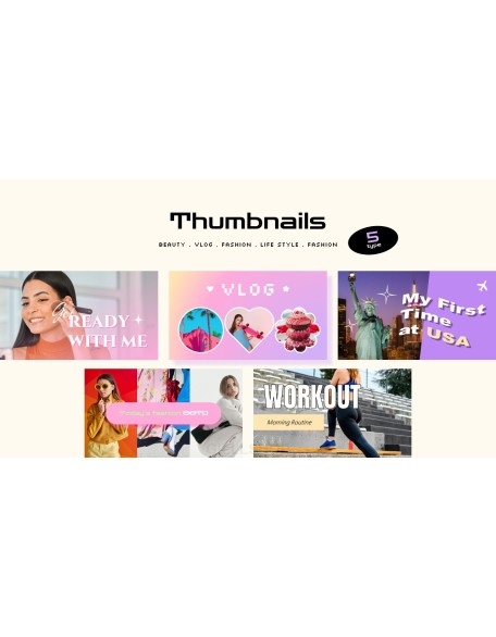 Youtube Channel Art Kit presentation slide design