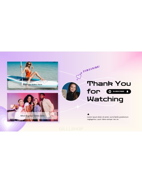 Youtube Channel Art Kit presentation slide design