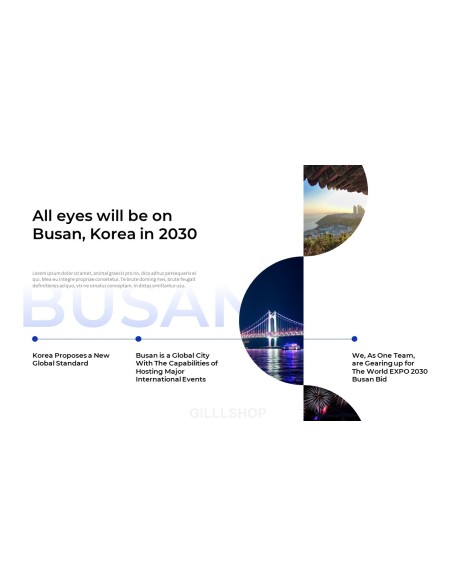 World EXPO 2030 BUSAN, KOREA Pitch Deck Startup PPT Templates