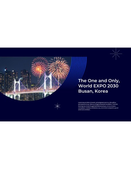World EXPO 2030 BUSAN, KOREA Pitch Deck Startup PPT Templates