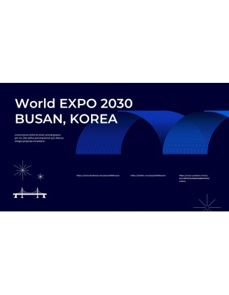 World EXPO 2030 BUSAN, KOREA Pitch Deck Startup PPT Templates
