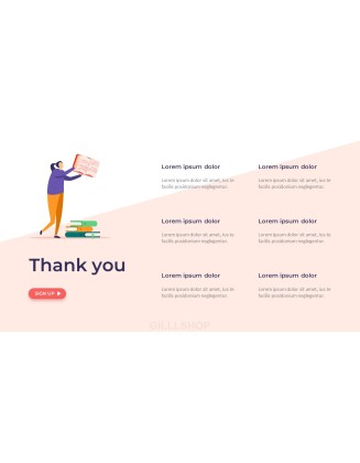 Online Education Illust Pitch Deck Easy PPT Template