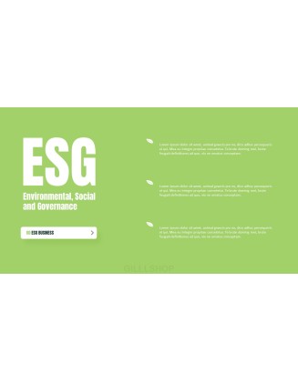 ESG Business Pitch Deck Themes for PowerPoint