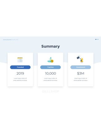 Infographic Flat Design Template Business Strategy PPT
