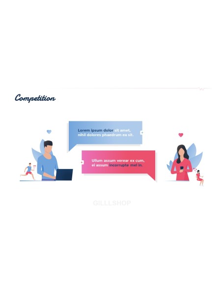 Love Match Application Theme PPT Templates