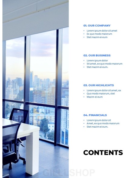 Business Proposal Vertical Modern PPT Templates