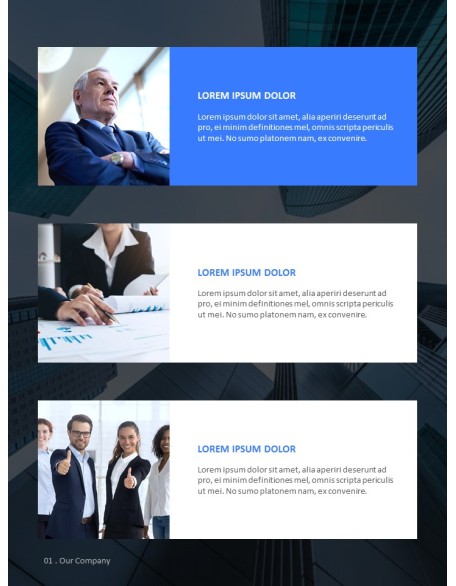 Business Proposal Vertical Modern PPT Templates