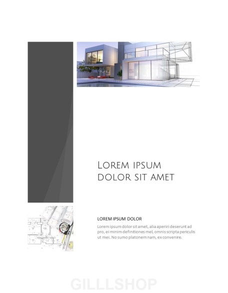 Architecture Vertical Design PPT Background