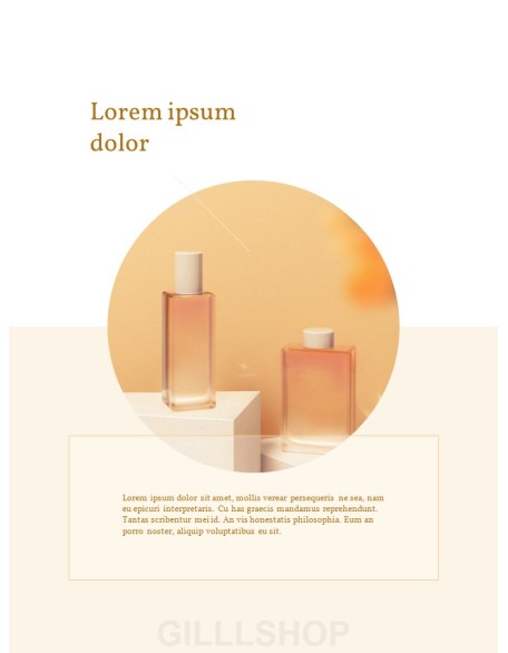 Cosmetic Brand Concept Vertical Design PowerPoint Presentation Slides