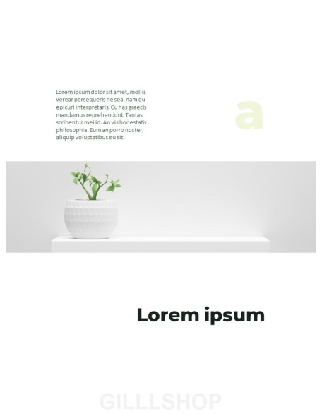 Greenery Vertical Slide Design Business Strategy PPT