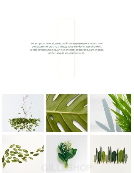 Greenery Vertical Slide Design Business Strategy PPT