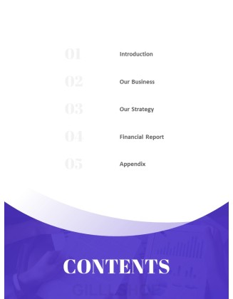 Purple Annual Report Marketing Presentation PPT