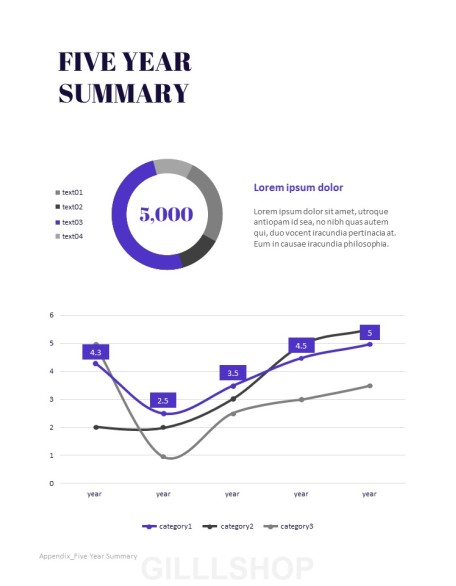 Purple Annual Report Marketing Presentation PPT