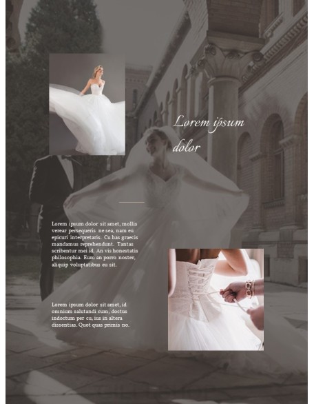 Wedding Theme Vertical PowerPoint Presentation Design