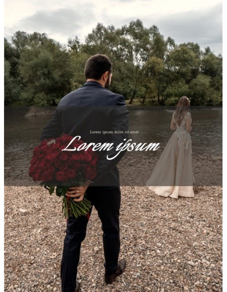 Wedding Theme Vertical PowerPoint Presentation Design