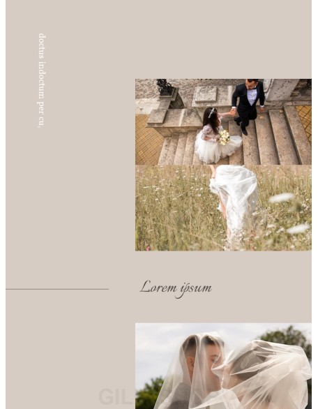 Wedding Theme Vertical PowerPoint Presentation Design