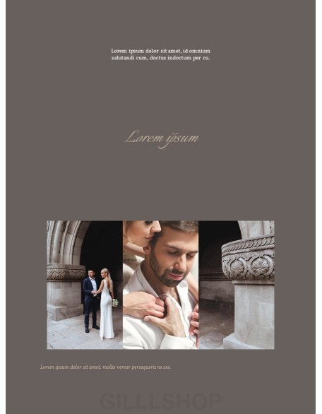 Wedding Theme Vertical PowerPoint Presentation Design