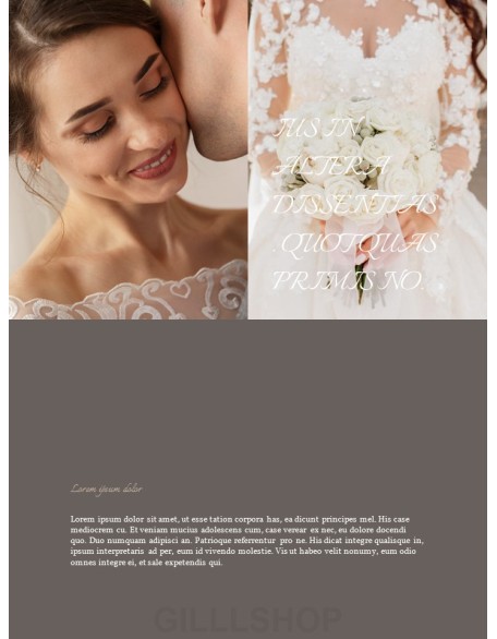 Wedding Theme Vertical PowerPoint Presentation Design