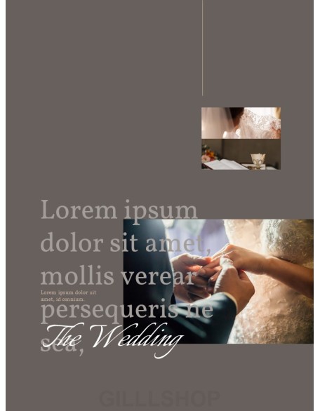 Wedding Theme Vertical PowerPoint Presentation Design