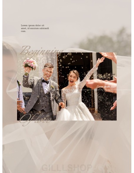 Wedding Theme Vertical PowerPoint Presentation Design