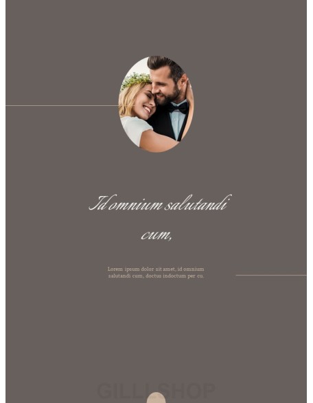 Wedding Theme Vertical PowerPoint Presentation Design