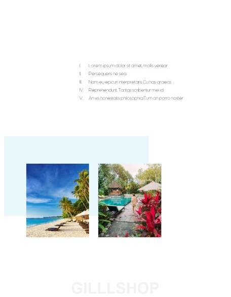 Summer Vacance Vertical PPT Templates Simple Design