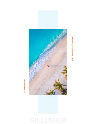 Summer Vacance Vertical PPT Templates Simple Design