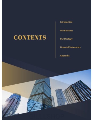 Dark & Gold Concept Annual Report Easy PowerPoint Design