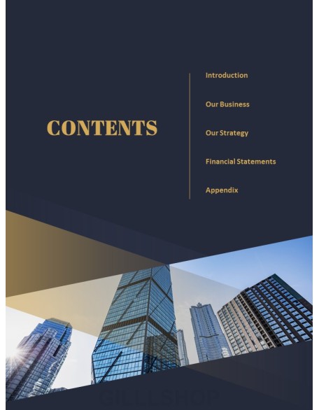 Dark & Gold Concept Annual Report Easy PowerPoint Design