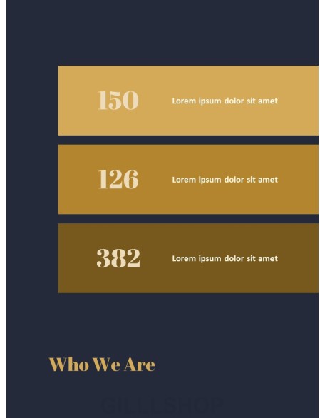 Dark & Gold Concept Annual Report Easy PowerPoint Design