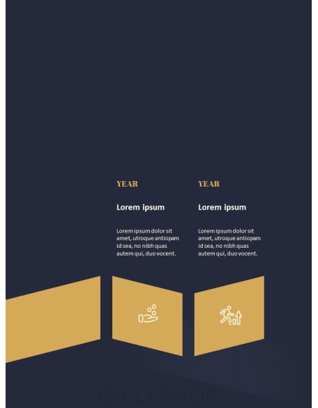 Dark & Gold Concept Annual Report Easy PowerPoint Design