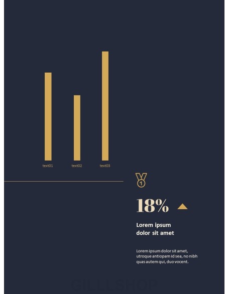 Dark & Gold Concept Annual Report Easy PowerPoint Design