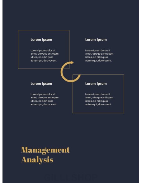 Dark & Gold Concept Annual Report Easy PowerPoint Design