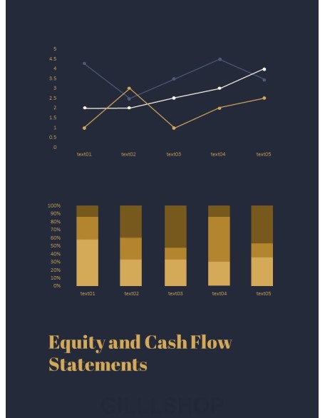 Dark & Gold Concept Annual Report Easy PowerPoint Design