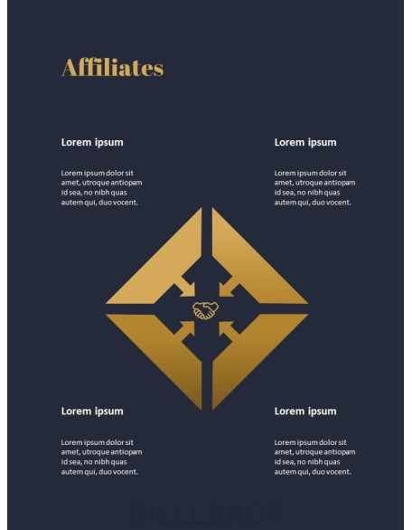 Dark & Gold Concept Annual Report Easy PowerPoint Design