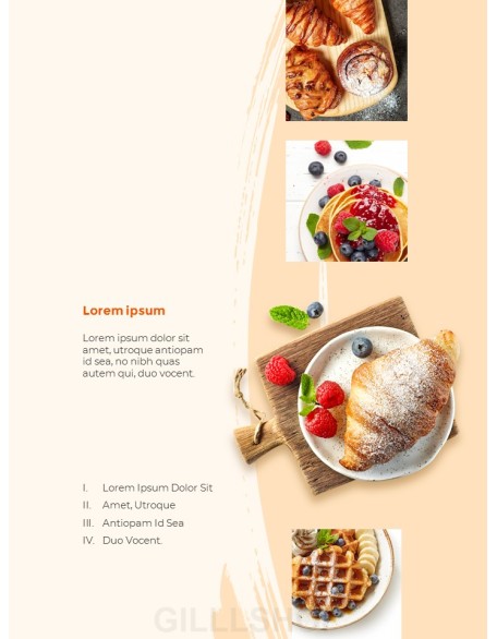 Sweet Dessert Concept Vertical PPT Backgrounds