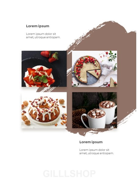 Sweet Dessert Concept Vertical PPT Backgrounds