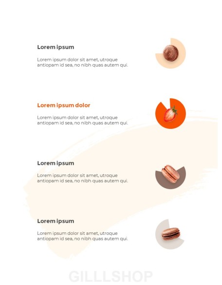 Sweet Dessert Concept Vertical PPT Backgrounds