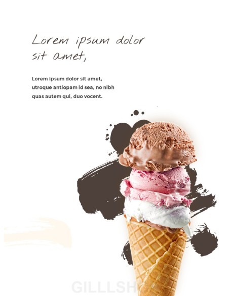 Sweet Dessert Concept Vertical PPT Backgrounds