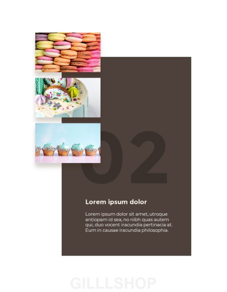 Sweet Dessert Concept Vertical PPT Backgrounds