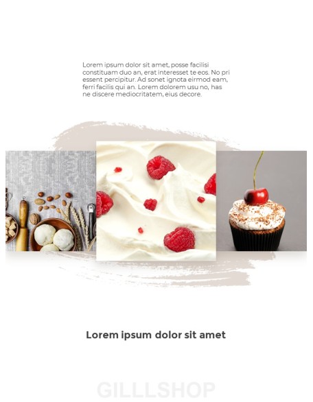 Sweet Dessert Concept Vertical PPT Backgrounds