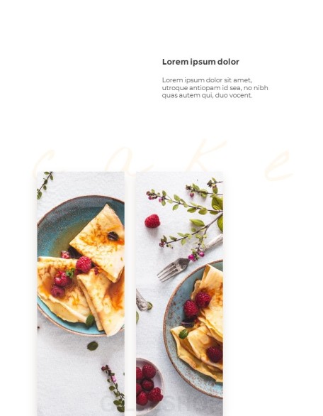 Sweet Dessert Concept Vertical PPT Backgrounds