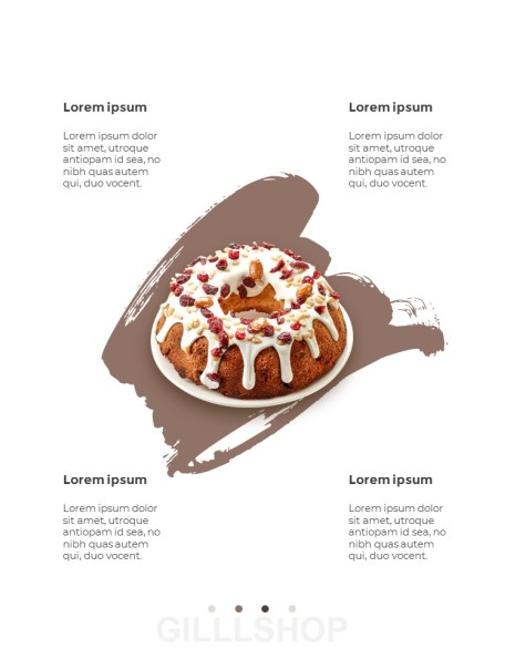 Sweet Dessert Concept Vertical PPT Backgrounds