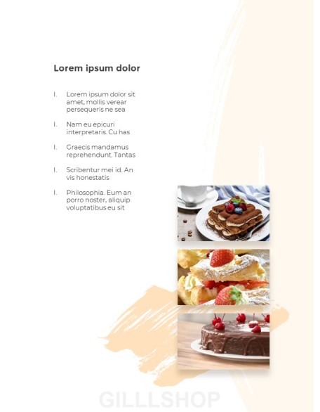 Sweet Dessert Concept Vertical PPT Backgrounds