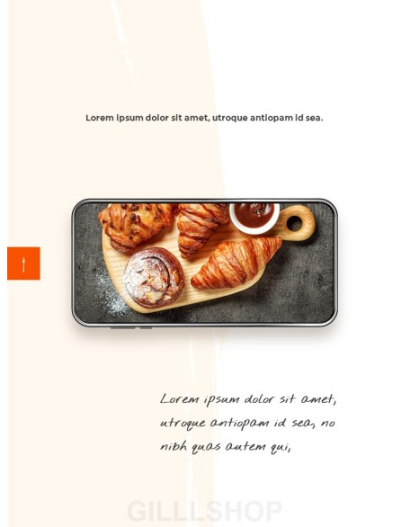 Sweet Dessert Concept Vertical PPT Backgrounds