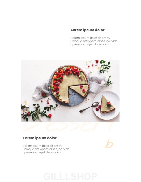 Sweet Dessert Concept Vertical PPT Backgrounds